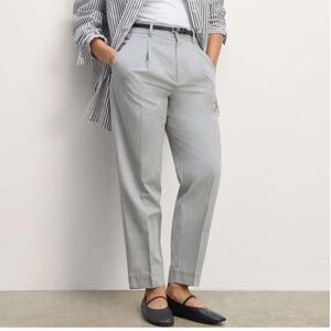 NWT Everlane Pleated Draper Tapered Pant in Buttersmooth Fabric Size 12
